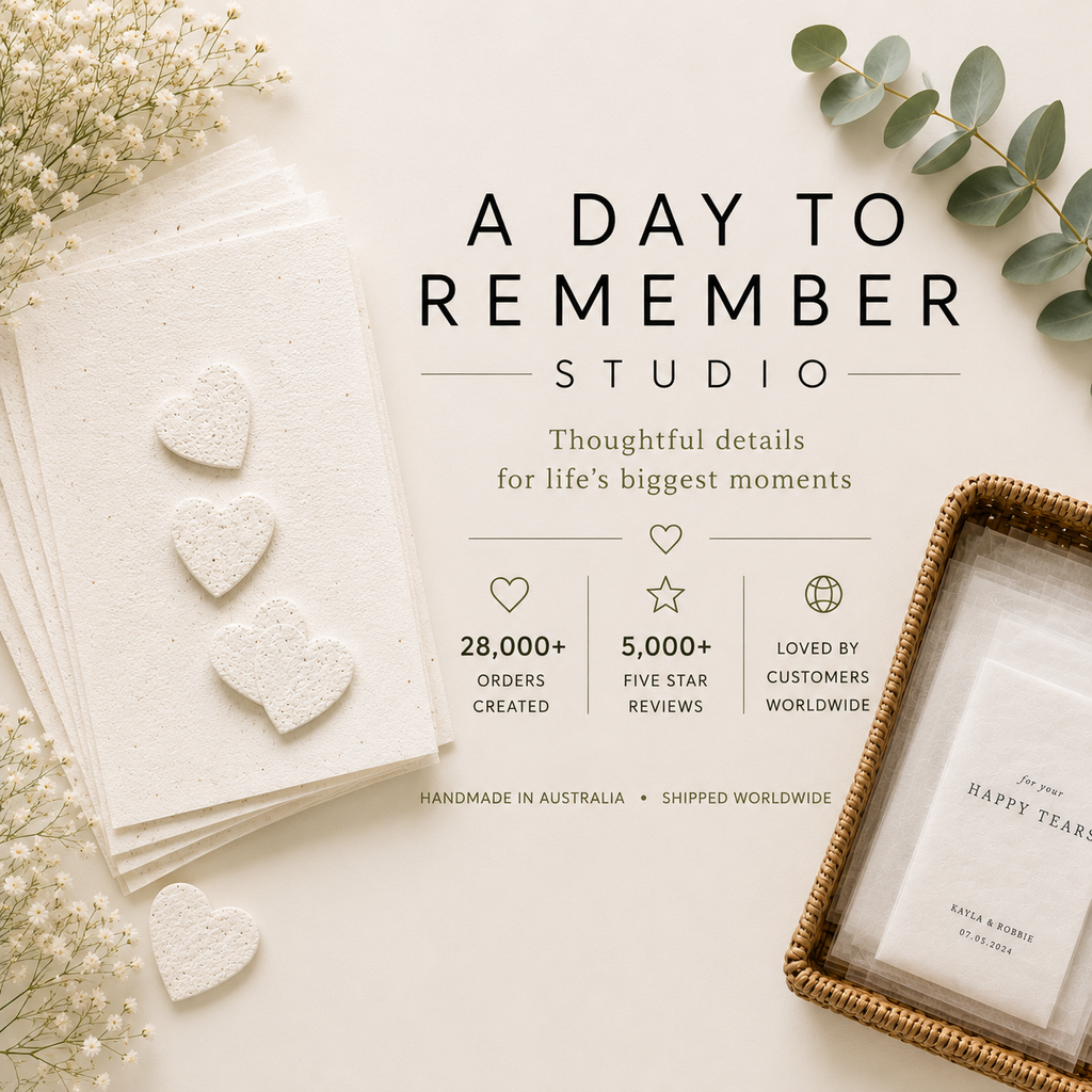 A Day to Remember Studio handmade wedding favours shipped worldwide