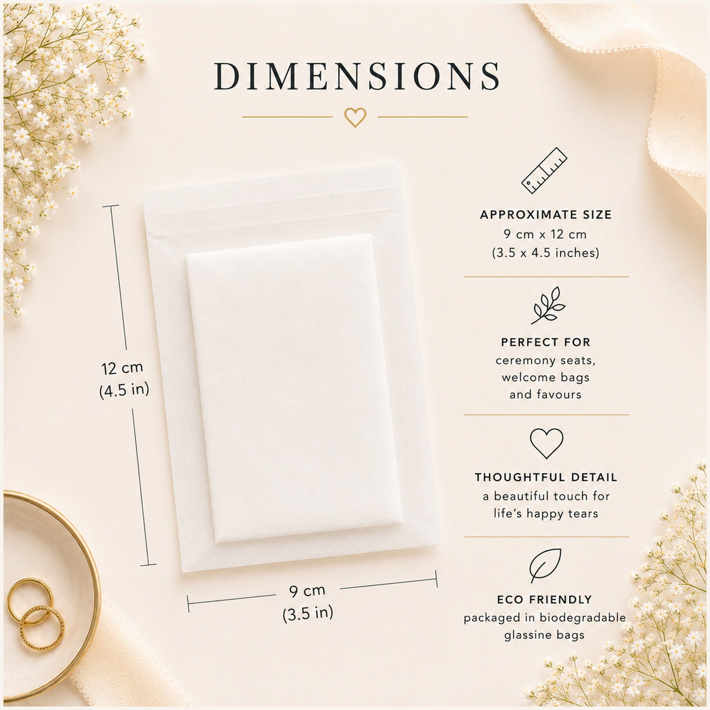 Personalised Wedding Tissue Packs | Happy Tears Tissues