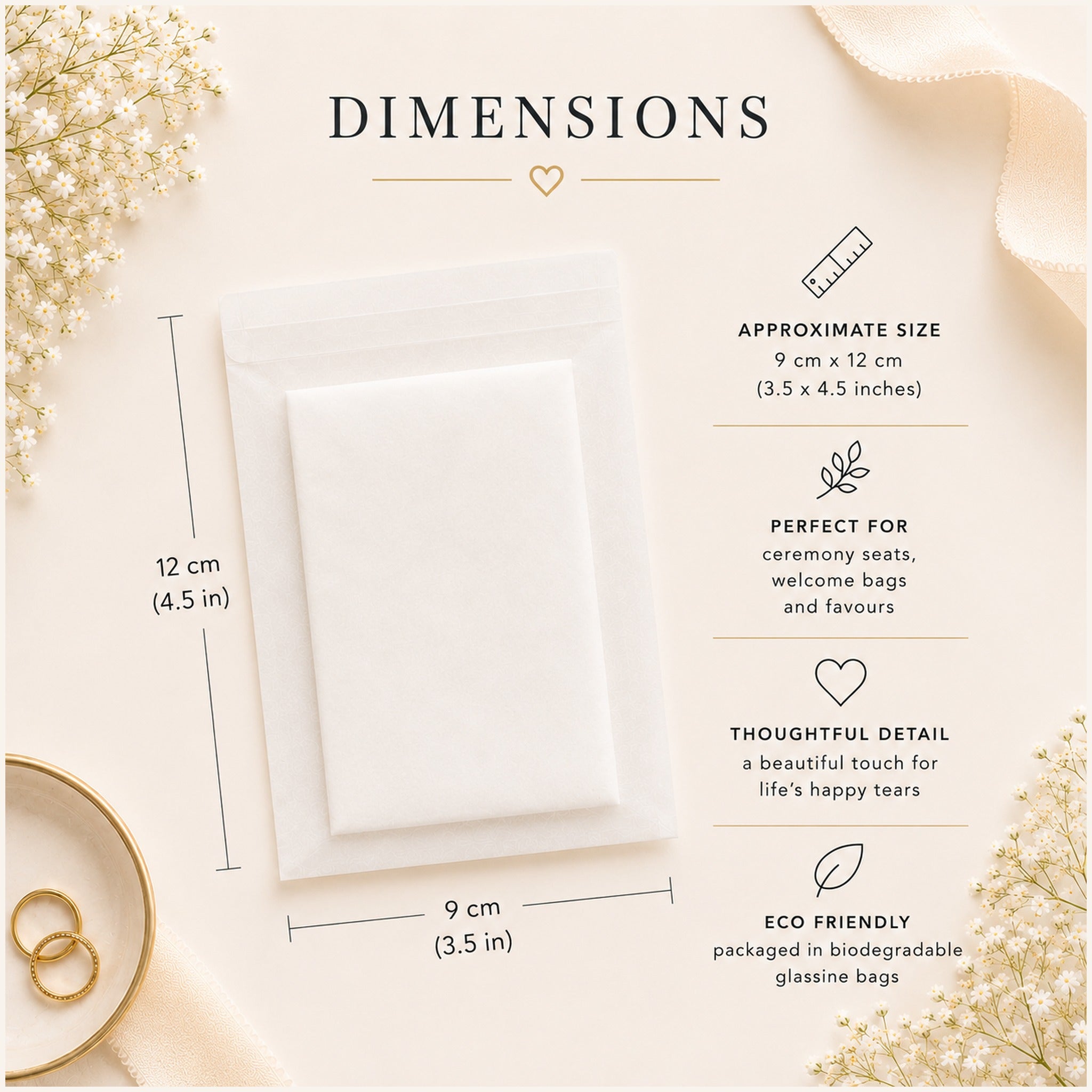 Personalised Wedding Tissue Packs | Happy Tears Tissues