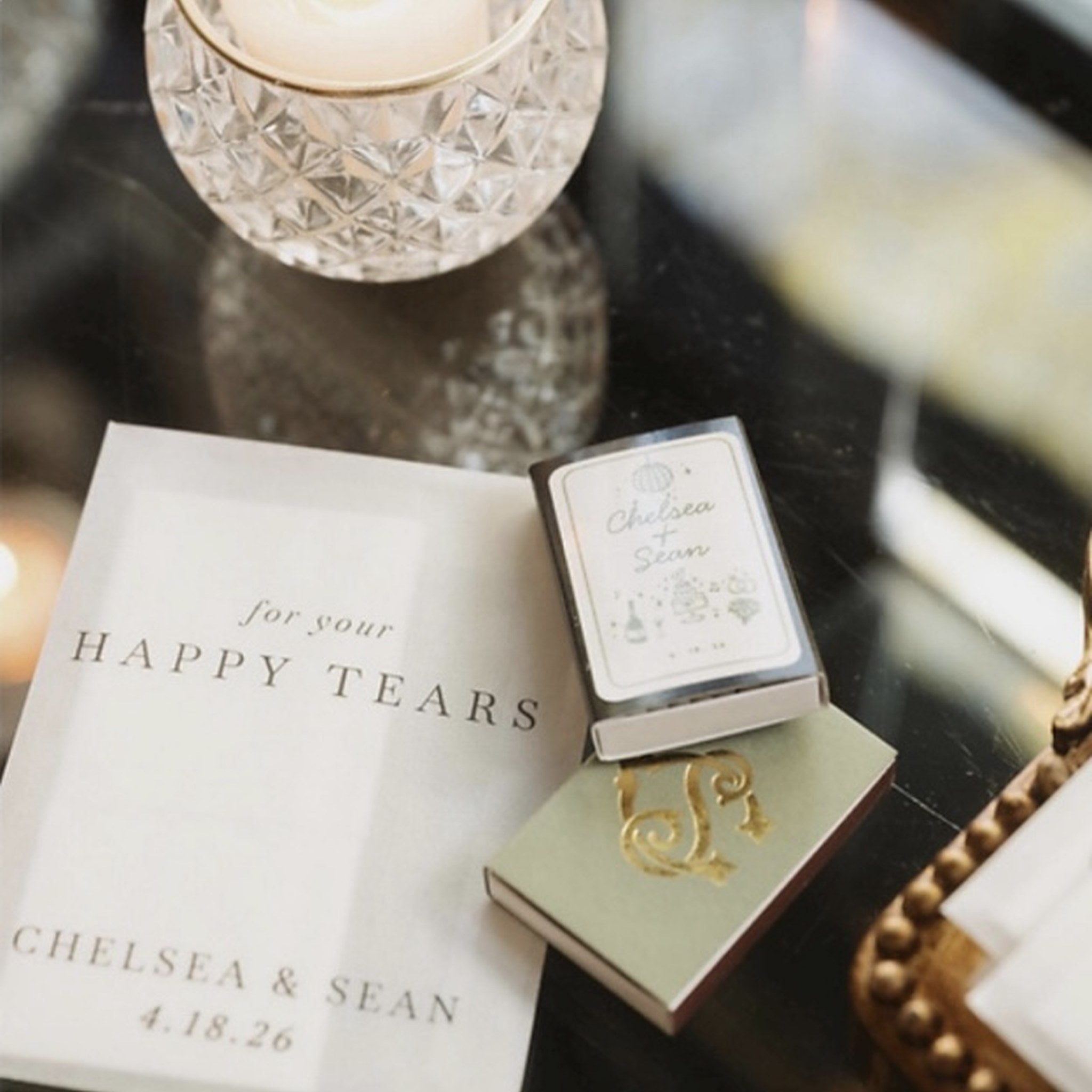 Personalised Wedding Tissue Packs | Happy Tears Tissues