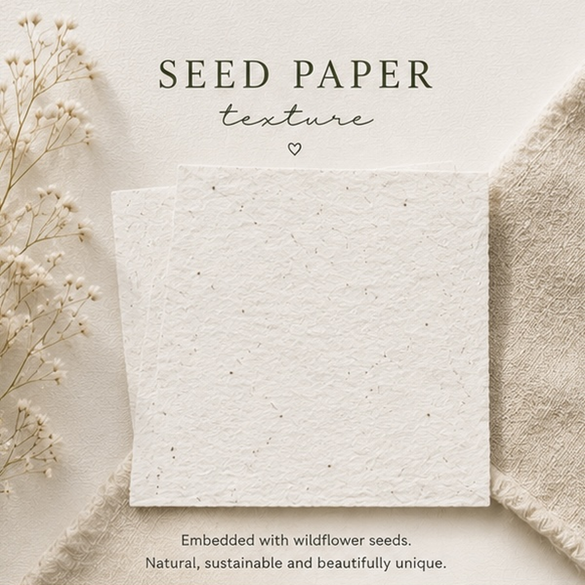 Information explaining plantable wildflower seed paper calendar