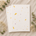 yellow petal plantable seed paper sheets